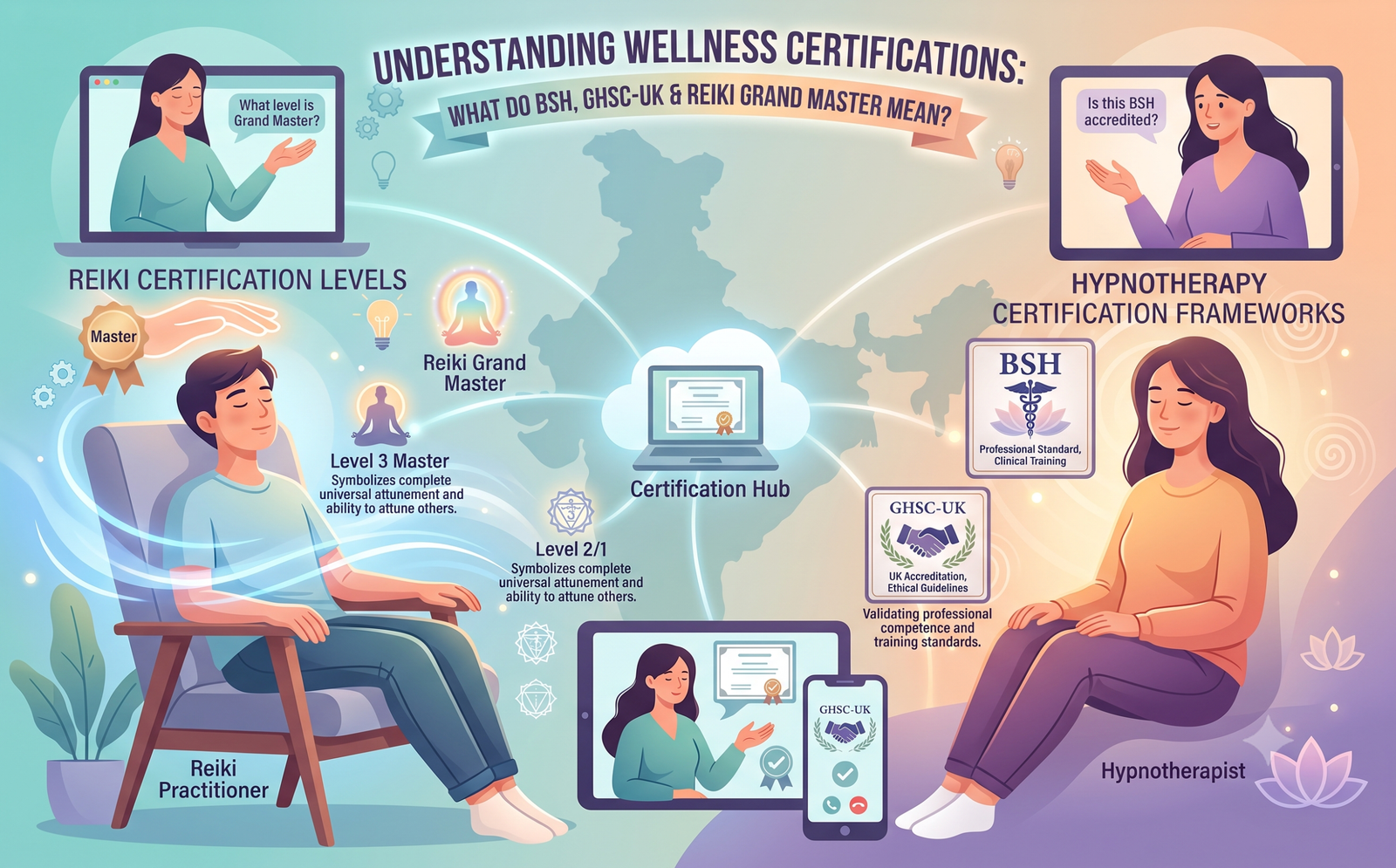What Do BSH, GHSC-UK and Reiki Grand Master Actually Mean